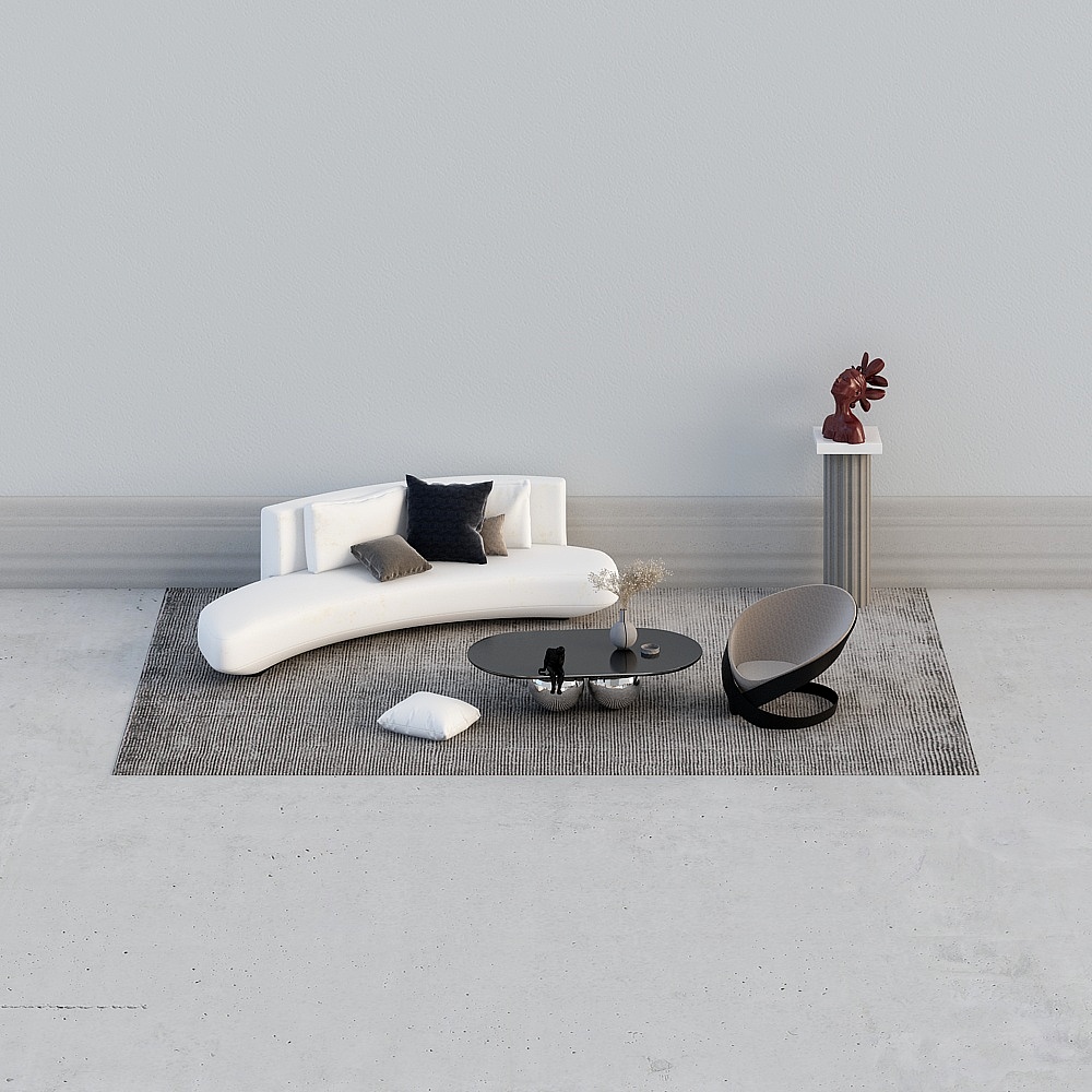 Modern sofa coffee table combination-2