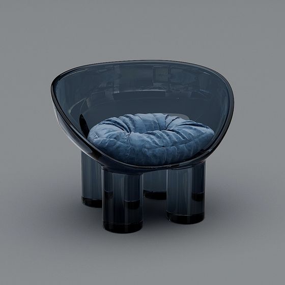 Futuristic Low Poly Chair 3D model