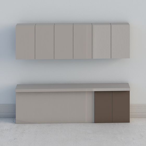 Urban Corner Storage Cabinet 3D model