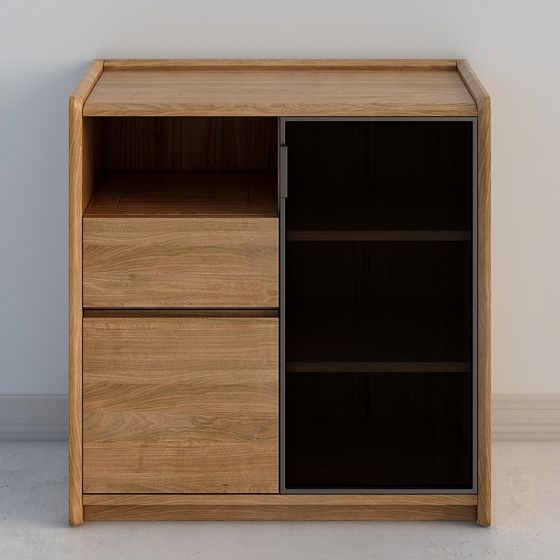 City Corner Bookshelf 3D model