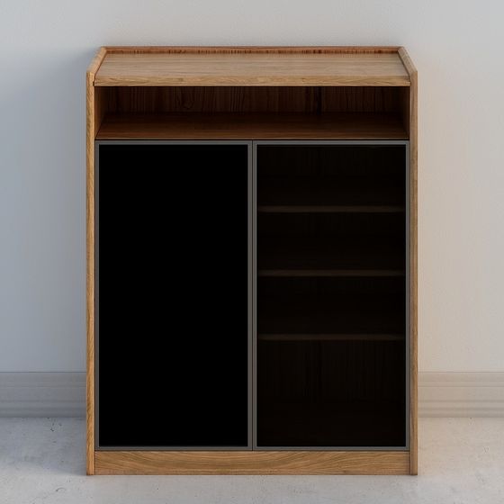 Stylish Urban Bookshelf 3D model for Modern Spaces