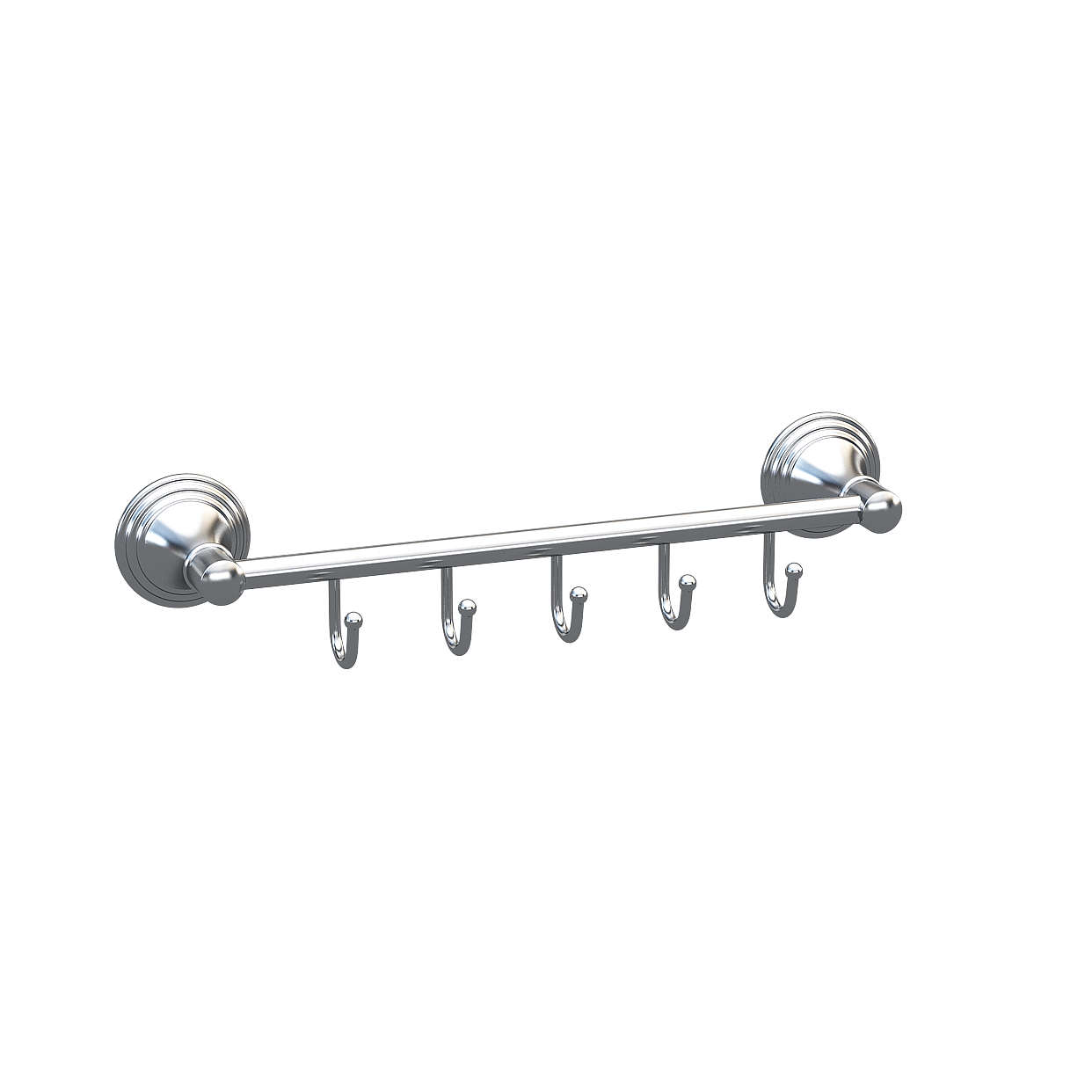 Elegant Low-Poly Towel Rack – Vintage-Modern Design