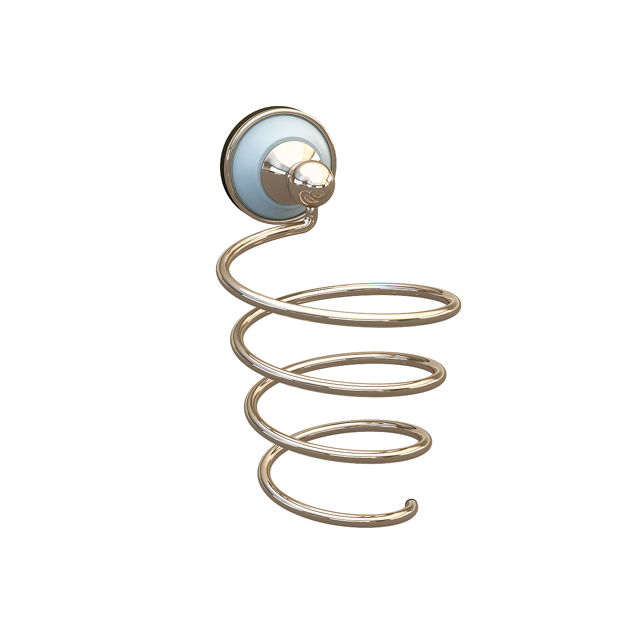 Unique Spring Hook 3D Model – Brass Finish Design