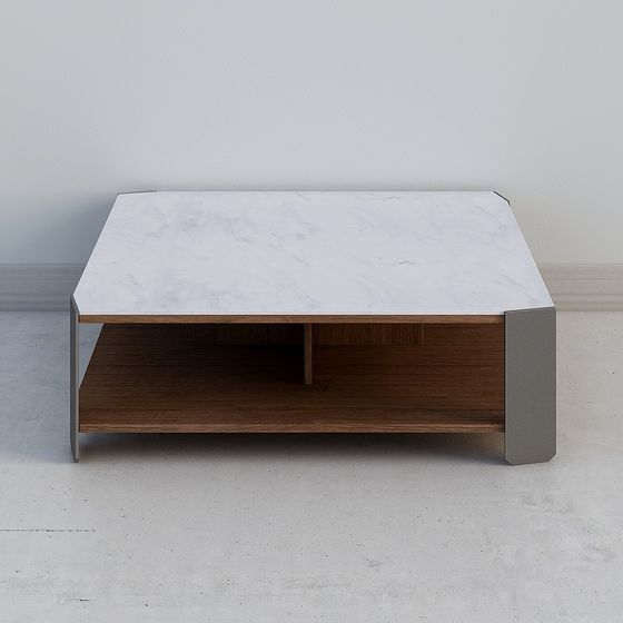 Elegant Marble Coffee Table 3D model