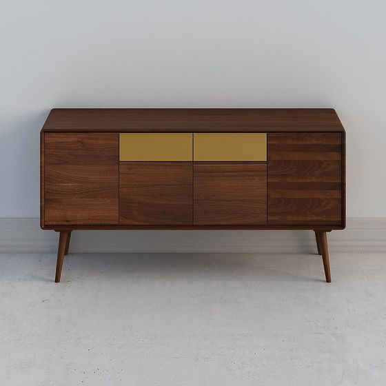 Mid-Century Modern Sideboard 3D model