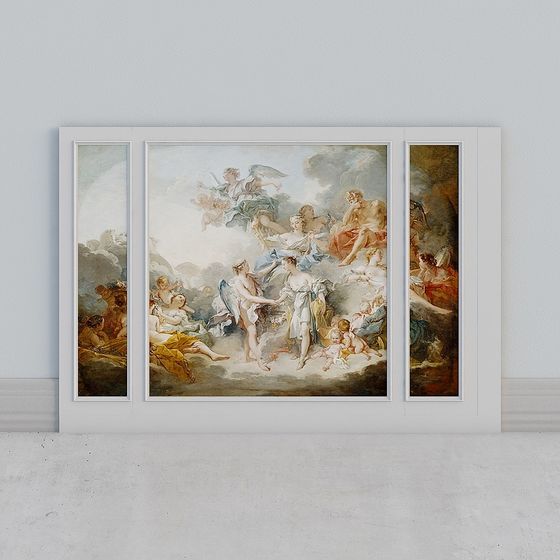 Elysian Triptych 3D model for Classical Designs