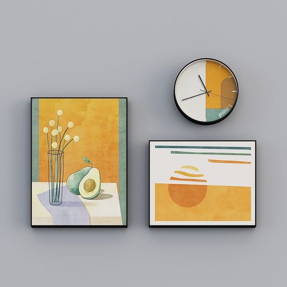 Abstract Picture Frame 3D model for Creative Spaces