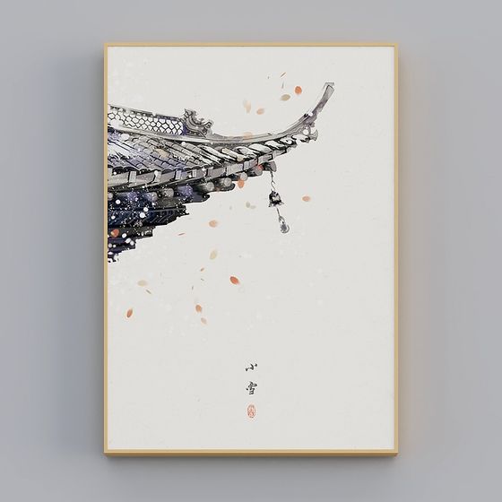 Low-Poly Traditional Building 3D model