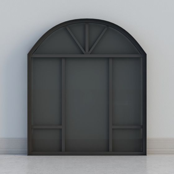 Arched Window 3D model - Unique Low-Polygon Design