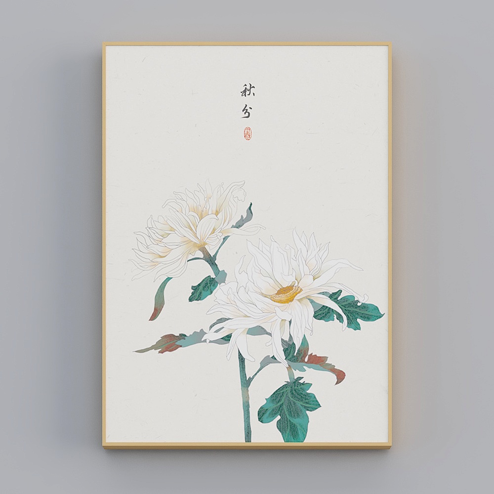 Hailong Hong -  - Living Room Bedroom Xuanguan Decorative Painting - 24 throttle Chinese ancient style hanging painting