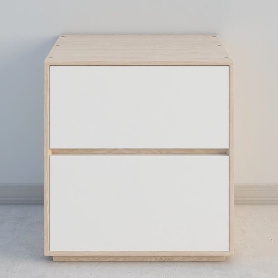 Stylish Bedside Table 3D model for Modern Interiors