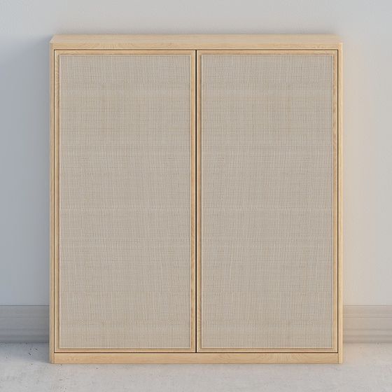 Wooden Weave Cabinet 3D model
