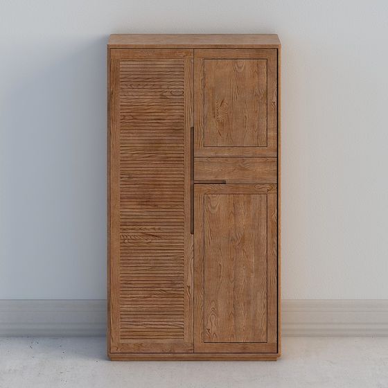 Rustic Storage Cabinet 3D model