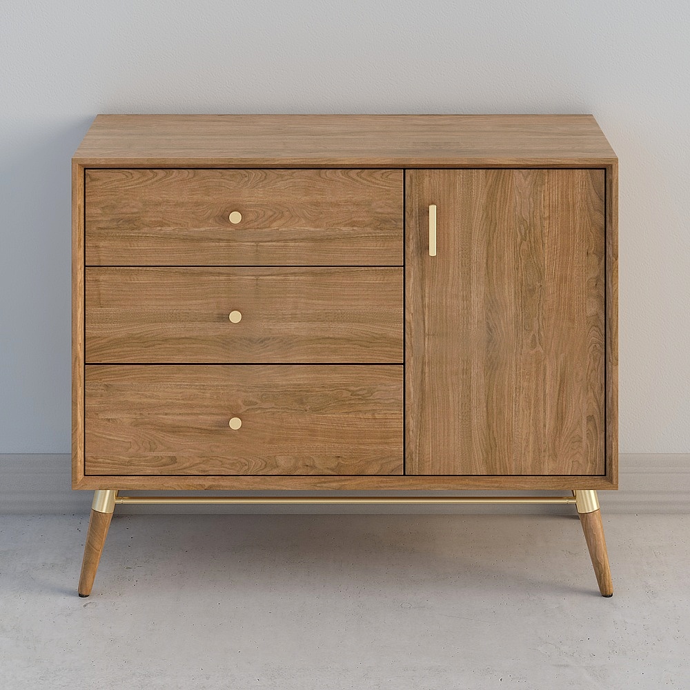 Mid-Century Modern Dresser 3D model