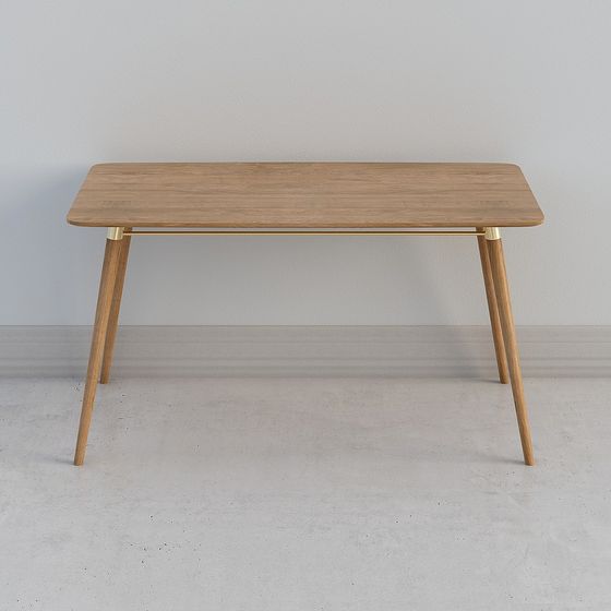 Nordic Style Dining Table 3D model