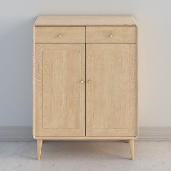Wooden Storage Cabinet 3D model