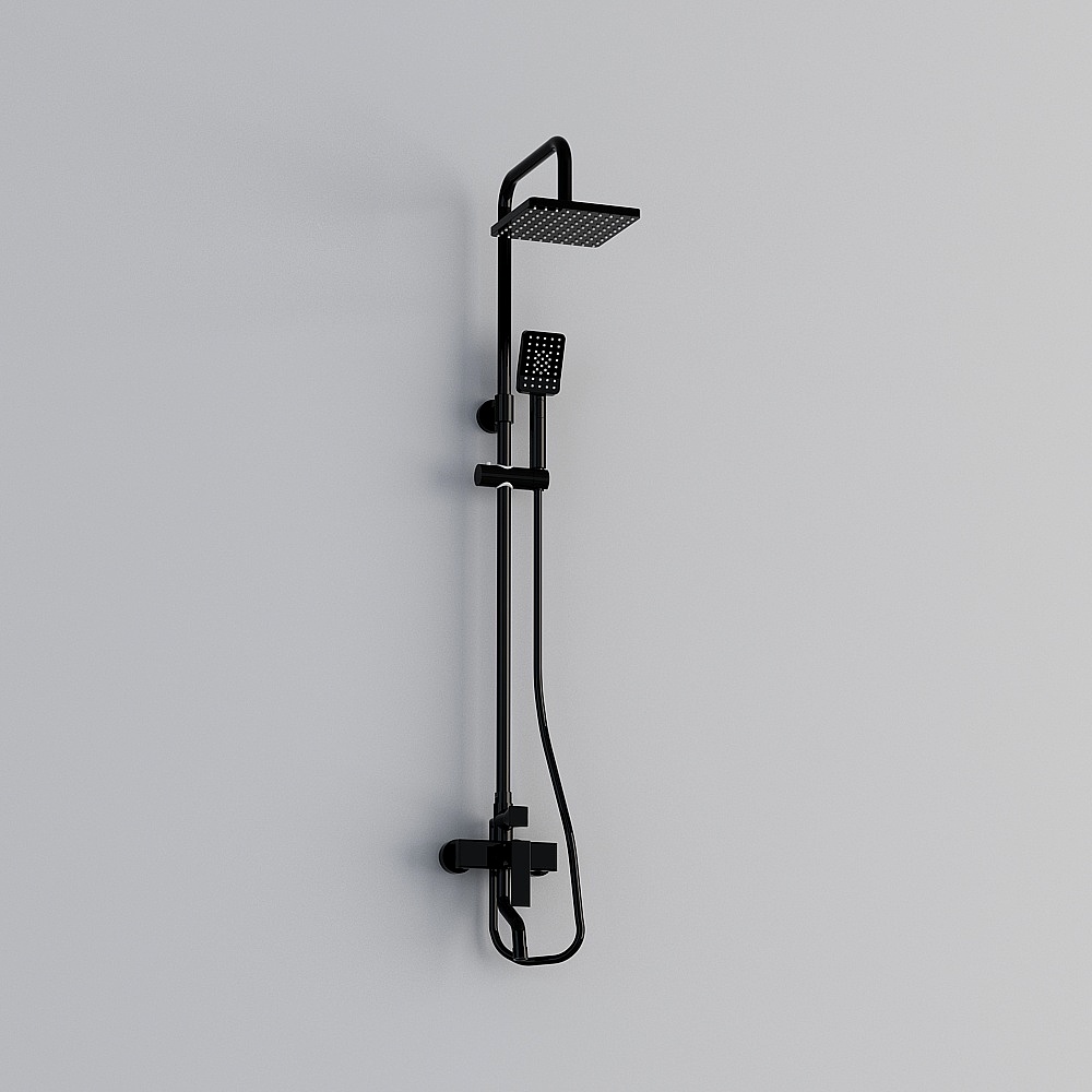 Черная душевая колонна с тремя функциями AL-21752-H