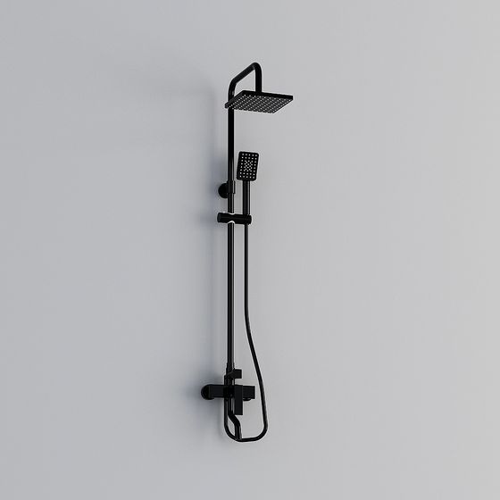 Черная душевая колонна с тремя функциями AL-21752-H