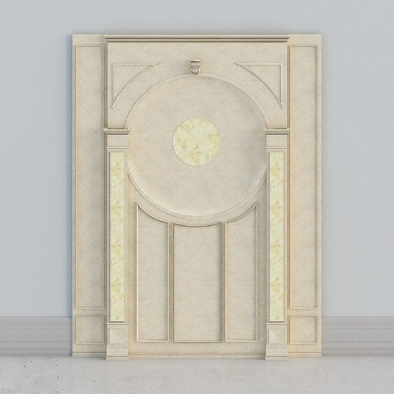 Elegant Marble Panel 3D model for Modern Design