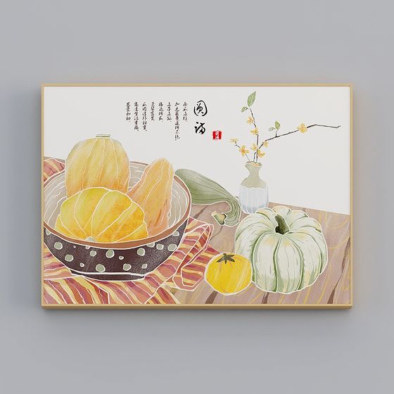 Autumn Harvest 3D Model for Creative Projects