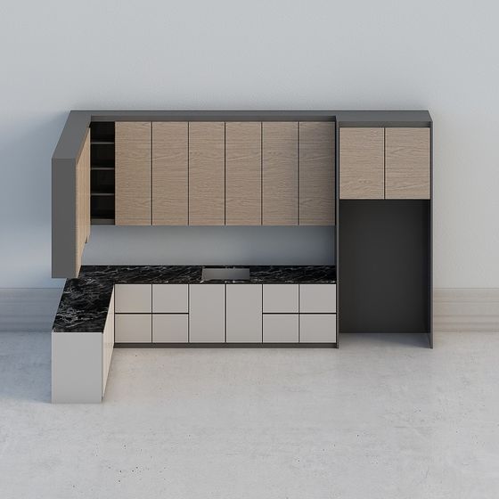 Urban Corner Storage Cabinet 3D model