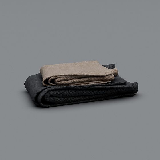 Minimalist Folded Blanket 3D model