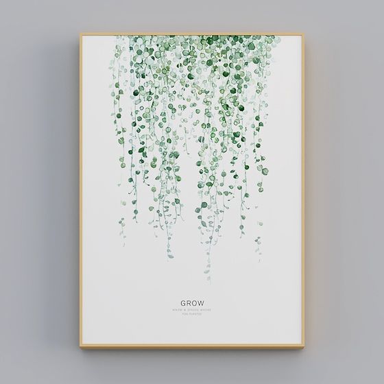 Hanging Plant Picture Frame 3D Model