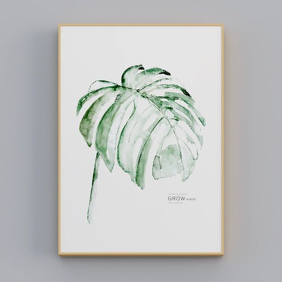 Monstera Deliciosa 3D model for Tropical Interiors