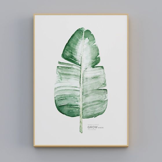 Tropical Banana Leaf 3D model for Creative Projects