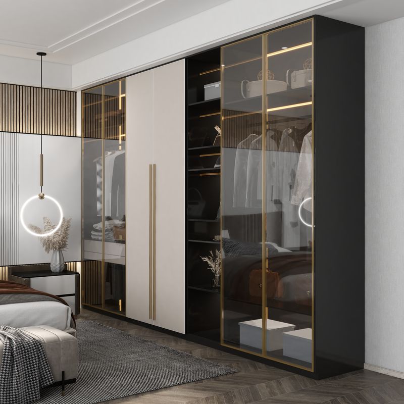 Modern Minimalist Bedroom with Gray Tone