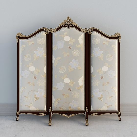 Elegant Vintage-Modern Screen 3D model