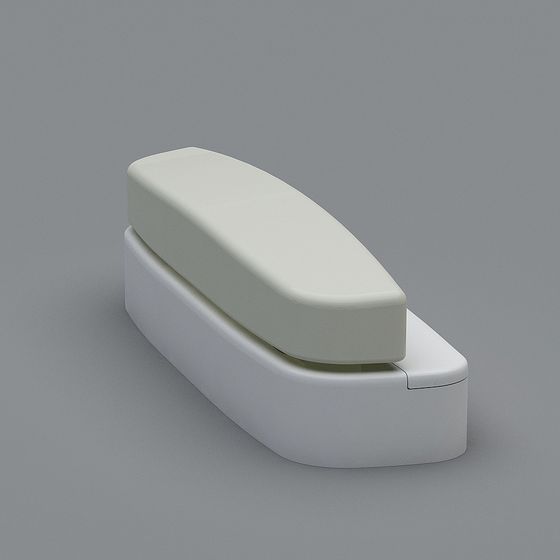 Brown Grid Handle Design 3D Model - Unique Style