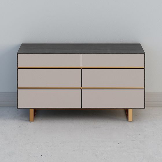 Urban Style Storage Cabinet 3D model