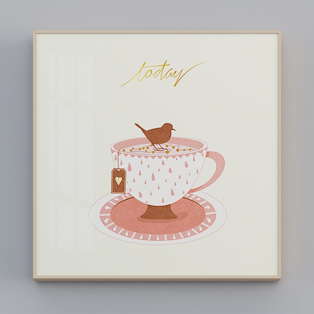 Hailong Hong - Nordic Wind - Living Room Bedroom Dining Room Decoration Painting - Summer Rinse Meal