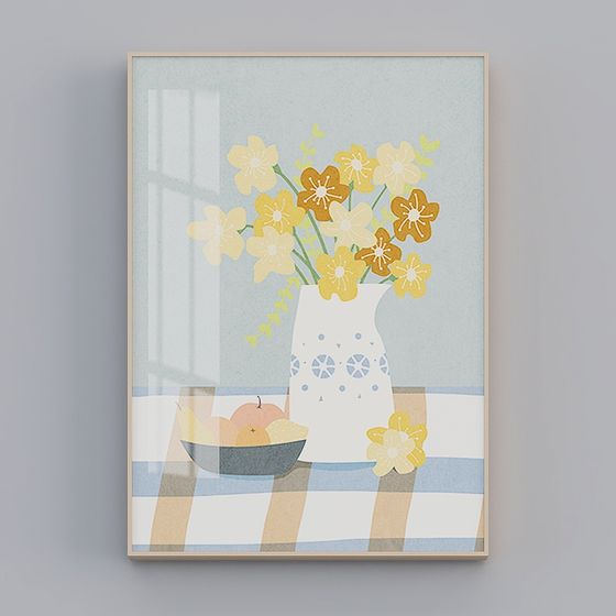 Low Poly Indoor Scene 3D model