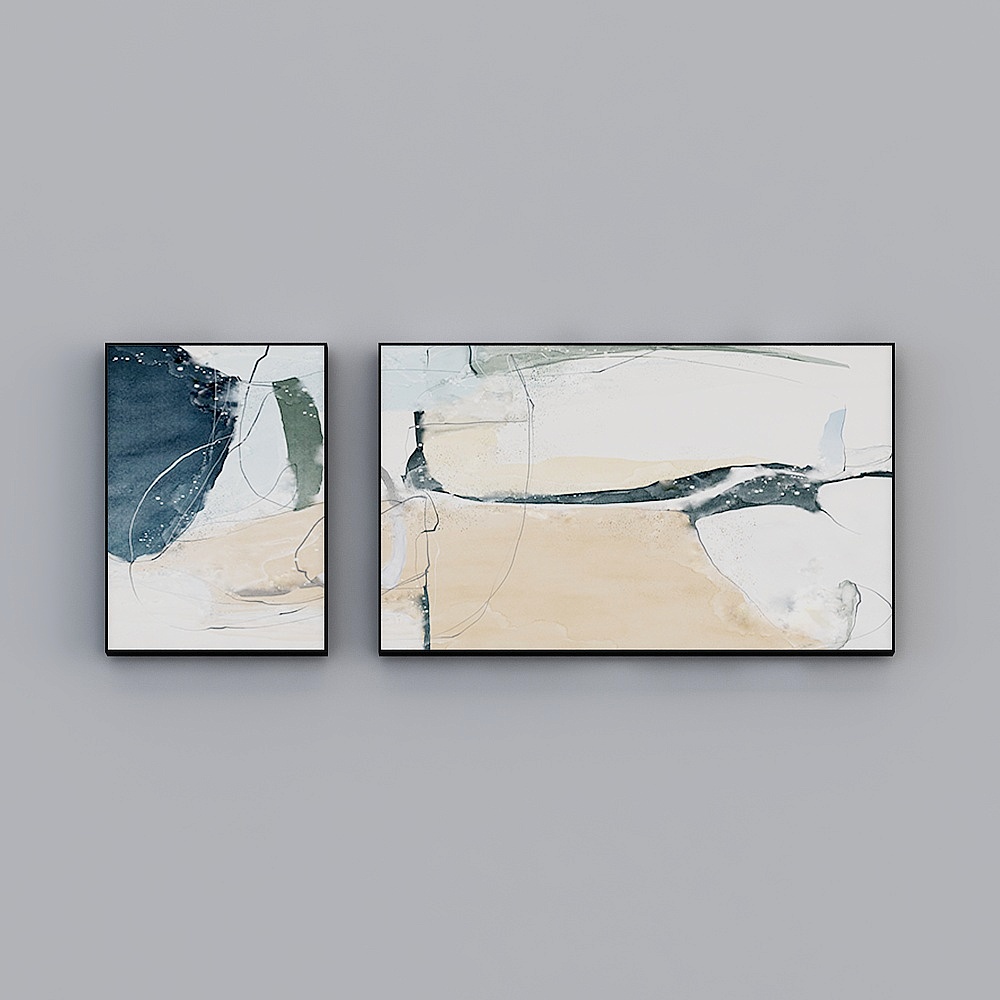 Abstract Frame 3D model in Low-Polygon Style