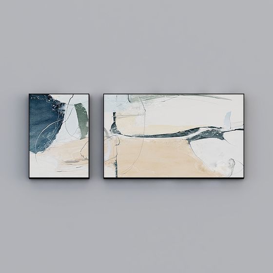 Abstract Frame 3D model in Low-Polygon Style