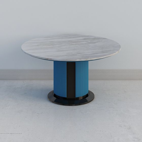 Sleek Round Table 3D model for Creative Projects