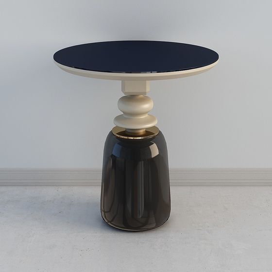 Sophisticated Round Table 3D model for Contemporary Spaces