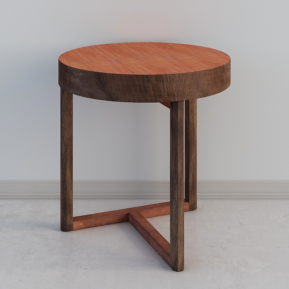 Modern simple walnut round table MT1501E