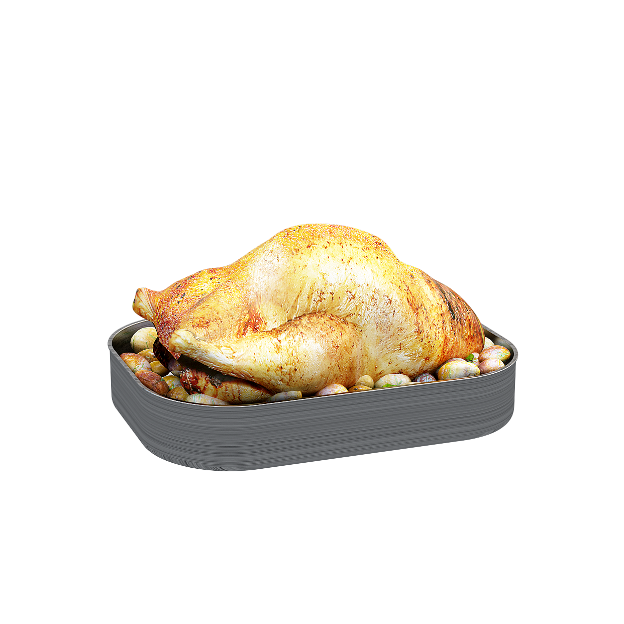 Thanksgiving Turkey 3D Model – Festive Low-Poly Design