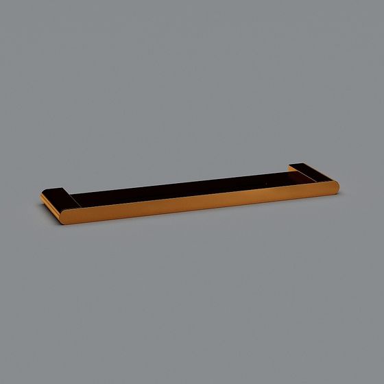 Golden Rectangular Hanging Rod 3D model