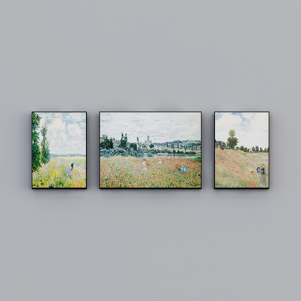 Hailong Hong - Modern Wind - Living Room Bedroom Dining Room Hyunguan Decorative Painting - Monet Series