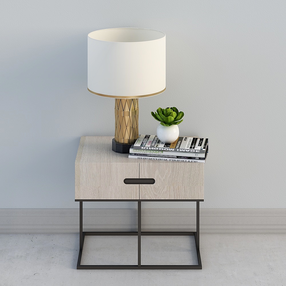 Hotel Rooms - Modern Bedside Table-5