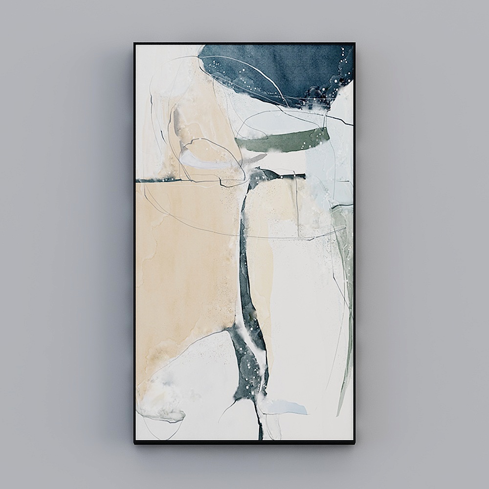 홍해룡 - 현대풍 - 현관 장식화 - 추상적