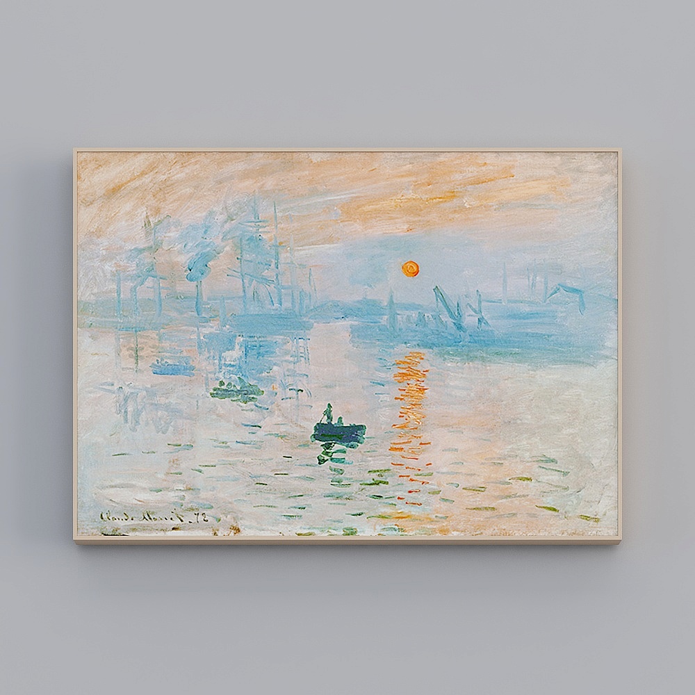 Hailong Hong - Modern Wind - Living Room Bedroom Dining Room Hyunguan Decorative Painting - Monet Series