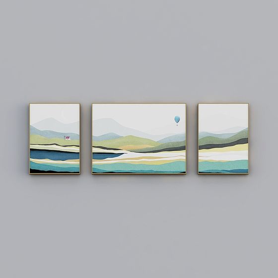 Nature's Melody Low-Poly 3D Model