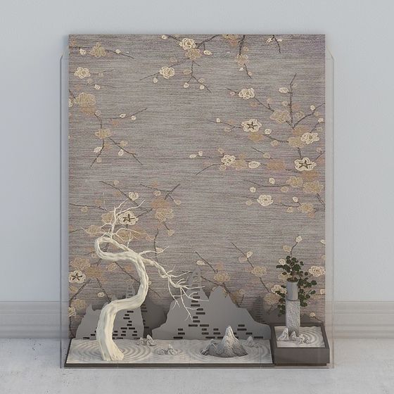 Zen Garden 3D Model - Serene Eastern Aesthetics