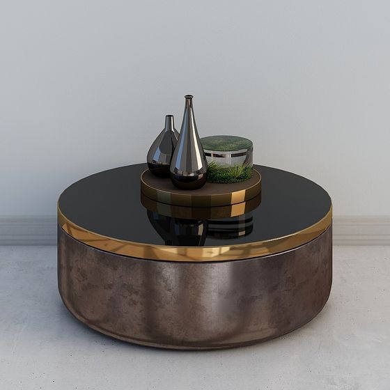 Polygon Table 3d Elegant Low-Polygon Round Table 3D model