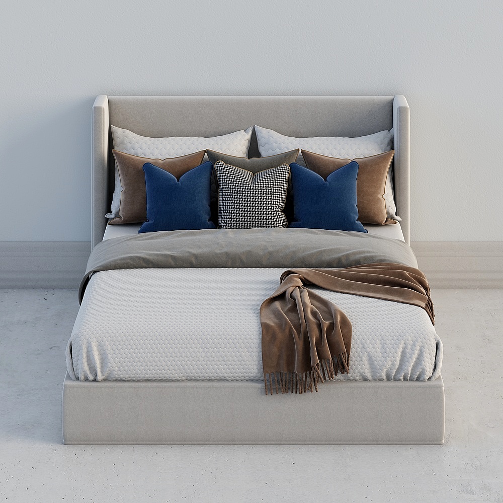 Hotel room-modern double bed-6